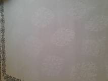 Úžitkový textil - Obrus šedý ornamenty 130x232 - 14787920_