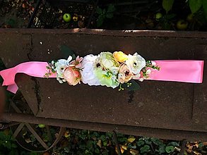 Opasky - Kvetinový opasok ,romantické leto" - 14786202_