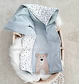 Detský textil - Deka PREMIUM BEAR baby modra 70x90cm - 14790693_