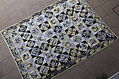 Úžitkový textil - Patchworková deka - žlutá - 14789296_