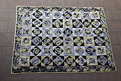 Úžitkový textil - Patchworková deka - žlutá - 14789298_