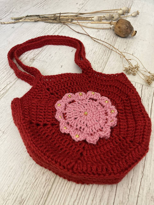 Detské tašky - Červená kabela pre malé slečny 9 - 14788912_