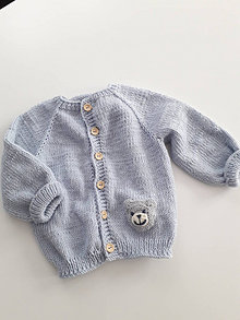 Detské oblečenie - svetrík pre chlapčeka  na  12-18 mesiacov,   100% merino - 14793172_