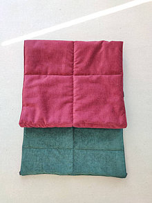 Textil - VLNIENKA prehoz na sedačku, denný prehoz, podložky na gauč na mieru Concé Bordó a Green - 14793543_