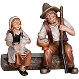 Dekorácie - Dievča a pastier na lavičke - Ľudový - 14792259_