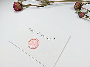 Papiernictvo - Papierová míľniková kartička s ružovou pečaťou - Bude to dievča! - 14793071_