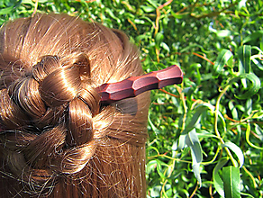 Ozdoby do vlasov - Drevená ihlica do vlasov - 14795554_