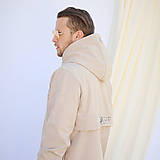 Bundy a kabáty - Pánska softshell bunda - look up at the stars beige - 14795685_