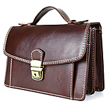Iné tašky - Luxusná kožená etuja, viacúčelové púzdro v hnedej farbe - 14795986_