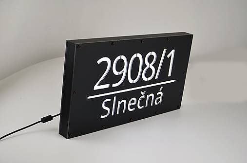 Tabuľky - Svetelné číslo na dom LED - 14796752_