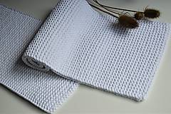Úžitkový textil - Pletená štóla biela - 14796985_