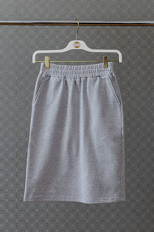 Sukne - Sukňa MELANGE GREY - 14795737_