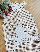 Úžitkový textil - Vianočná štóla, biela - 14796442_