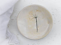 Nádoby - Keramický bylinkový tanierik (Menší Alchemilka II) - 14799397_