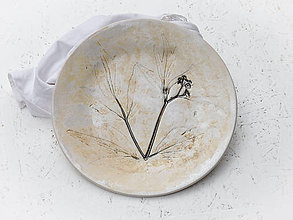 Nádoby - Keramický bylinkový tanier veľký (Ligurček) - 14799382_