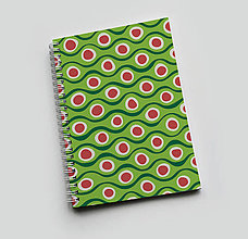 Papiernictvo - Zápisník "Zelené vlnky" A5 - 14797510_