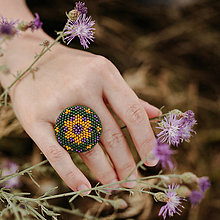 Prstene - #FLOWERPOWER No.6 - zelený prsteň - 14799465_