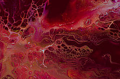 Obrazy - Vášeň - abstraktný obraz - acrylic pouring - 14799841_