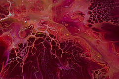 Obrazy - Vášeň - abstraktný obraz - acrylic pouring - 14799843_