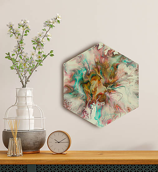 Obrazy - Želanie - abstraktný obraz - acrylic pouring - 14799823_