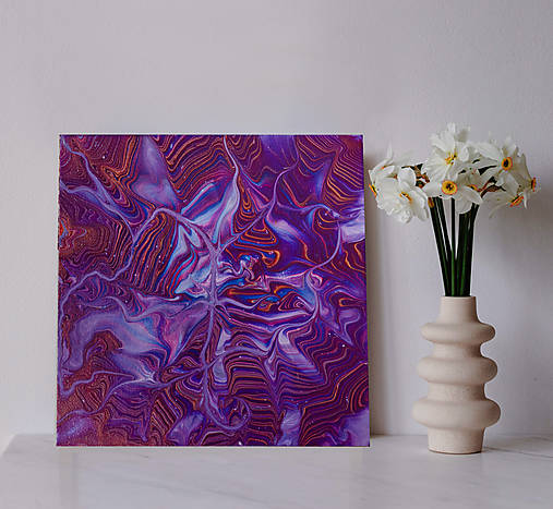 Obrazy - Sny - abstraktný obraz - acrylic pouring - 14799850_