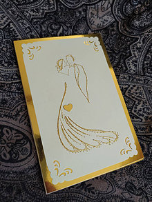 Papiernictvo - Magic card svadobný pár - 14797620_