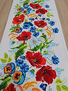 Úžitkový textil - Štóla (Kvety 51 x 156 cm) - 14801648_
