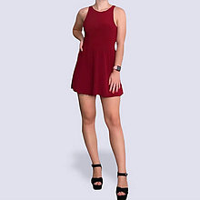 Šaty - Mini šaty z padavého úpletu [rôzne farby a dĺžky] - 14801184_