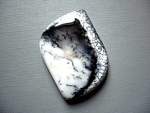 Minerály - Kabošon - dendritický opál 47 mm, č.7f - 14800770_