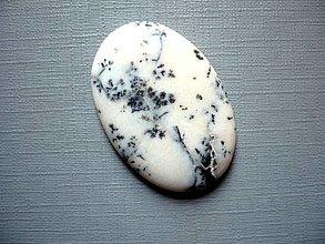 Minerály - Kabošon - dendritický opál 35 mm, č.25f - 14801067_