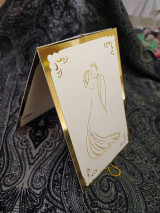 Papiernictvo - Dual card svadobný pár-srdce - 14801122_