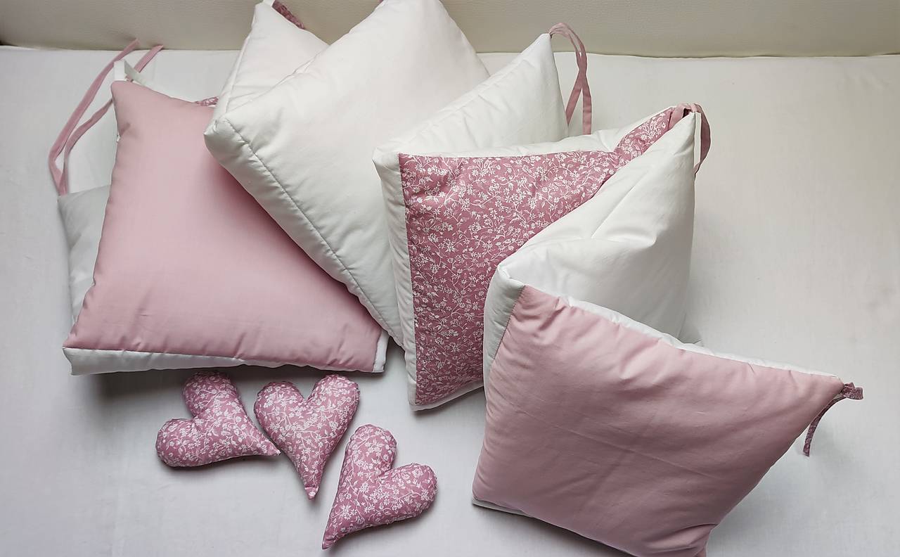 Mantinel do postieľky Nr.722_vankúšikový (120 x 30 cm)