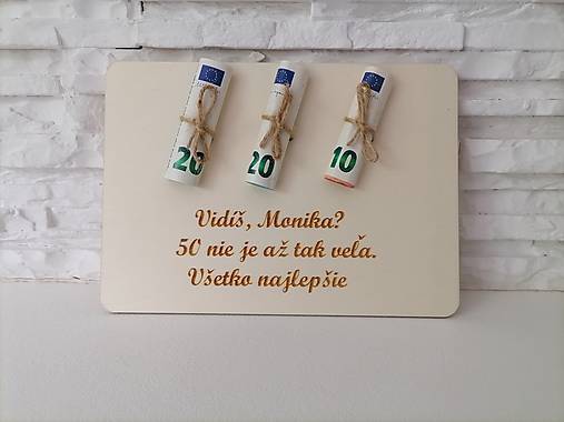 Dekorácie - Akcia! Tabuľka k (okrúhlym) narodeninám - 14802917_