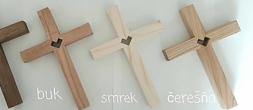 Dekorácie - Svadobný krížik  (Čerešňa) - 14804364_