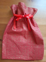 Úžitkový textil - Vianočné vrecúško na darčeky,sladkosti - zlatá potlač - 14802487_