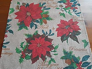 Úžitkový textil - Prestieranie Vianočné ruže a písmo - 14802466_