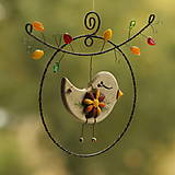 Dekorácie - jesenný vtáčik - 14806013_