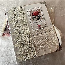 Papiernictvo - Svadobný fotoalbum "Romance" ivory - 14807033_