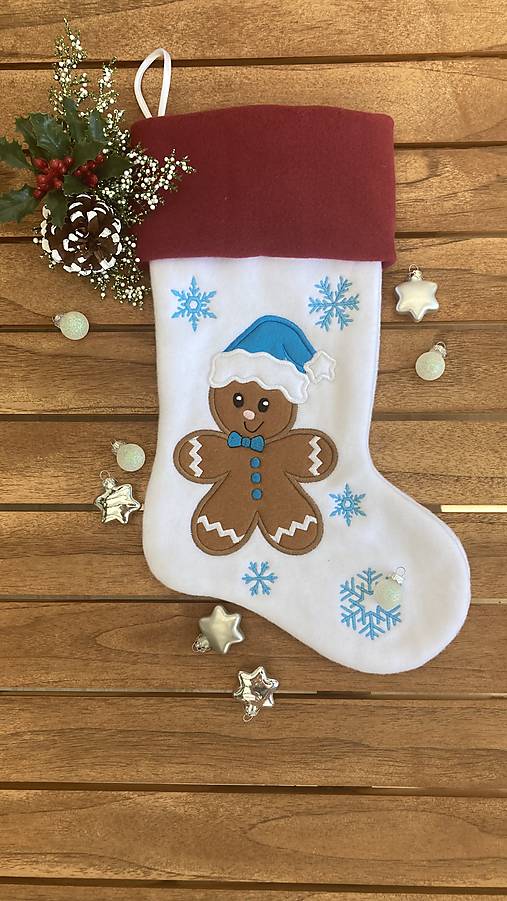 Dekorácie - Mikulášska čižma (Perníček - sám) - 14805437_