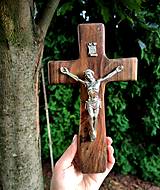 Dekorácie - Kríž s Ježišom jedinečný - 14807507_