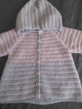 Detské oblečenie - Háčkovaný sveter pre malú slečnu - 14808975_