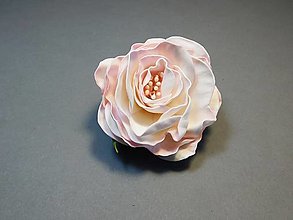 Brošne - Brošňa veľká ruža pre dievčatá 2v1, penová hmota Foamiran (012 Ružová) - 14809501_