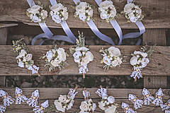 Svadobné pierka - Svadobný set biela romantika - 14812117_