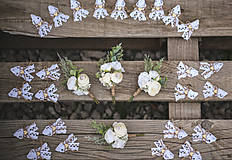Svadobné pierka - Svadobný set biela romantika - 14812119_