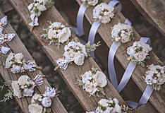 Svadobné pierka - Svadobný set biela romantika - 14812121_
