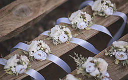 Svadobné pierka - Svadobný set biela romantika - 14812122_