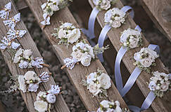 Svadobné pierka - Svadobný set biela romantika - 14812127_