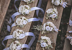Svadobné pierka - Svadobný set biela romantika - 14812129_