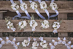 Svadobné pierka - Svadobný set biela romantika - 14812132_