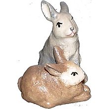 Dekorácie - Pár zajacov -  Ľudový - 14810918_